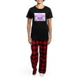 thumbnail image 4 of CafePress - Property University Purple Knitting Pajamas - Women's Short Sleeve Print T-Shirt and Pants Dark Cotton Pajama Set, 4 of 7