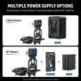 thumbnail image 3 of NEEWER Foldable V Mount Battery Plate with Arca Type Quick Release Camera Baseplate, Lightweight DSLR Camera Video Rig Compatible with SmallRig V Moun, 3 of 9