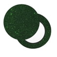 thumbnail image 2 of Picia Emerald Green Sparkling pattern Round Stool Covers Comfy Seat Covers Stretch Removable WashableChair Slipcover Round Bar Chair Cushion Cover-14 inch, 2 of 7