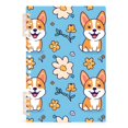 thumbnail image 2 of Dog Corgi and Flowers Ring Binder Notebook Journey Note Diary College Ruled Spiral Notebook Study Loose Leaf Paper A5 60 Pages, 2 of 8