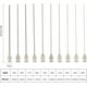 thumbnail image 2 of 20 unidades de puntas de aguja dispensadoras de hierro de 7,6 cm (3 pulgadas), 10 agujas romas de tamaños mixtos con junta de latón para recargar pegamento de 15G/16G/17G/18G/19G/20G/21G/22G/23G/24G, 2 of 9