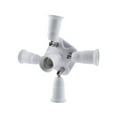 thumbnail image 1 of TKSE Adaptador de enchufe E27, 3/4/5 en 1 ajustable E27 a E27 Base adaptador de bombilla soporte divisor de enchufe nuevo para fiesta de construcción de viviendas(5 in 1), 1 of 5