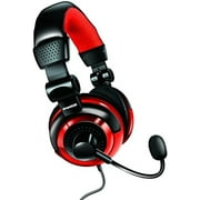 Refurbished dreamGEAR DGUN-2571 Universal Elite Gaming Stereo Headphones - Black/Red