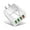 White, variant on AMZER Quick Charger 3.0 Wall Charger Adapter, 4 Ports USB Wall Charger Adapter Fast USB Charging