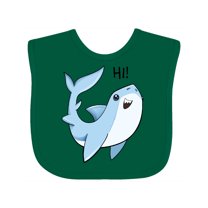 Inktastic Hi Cute Shark Boys or Girls Baby Bib