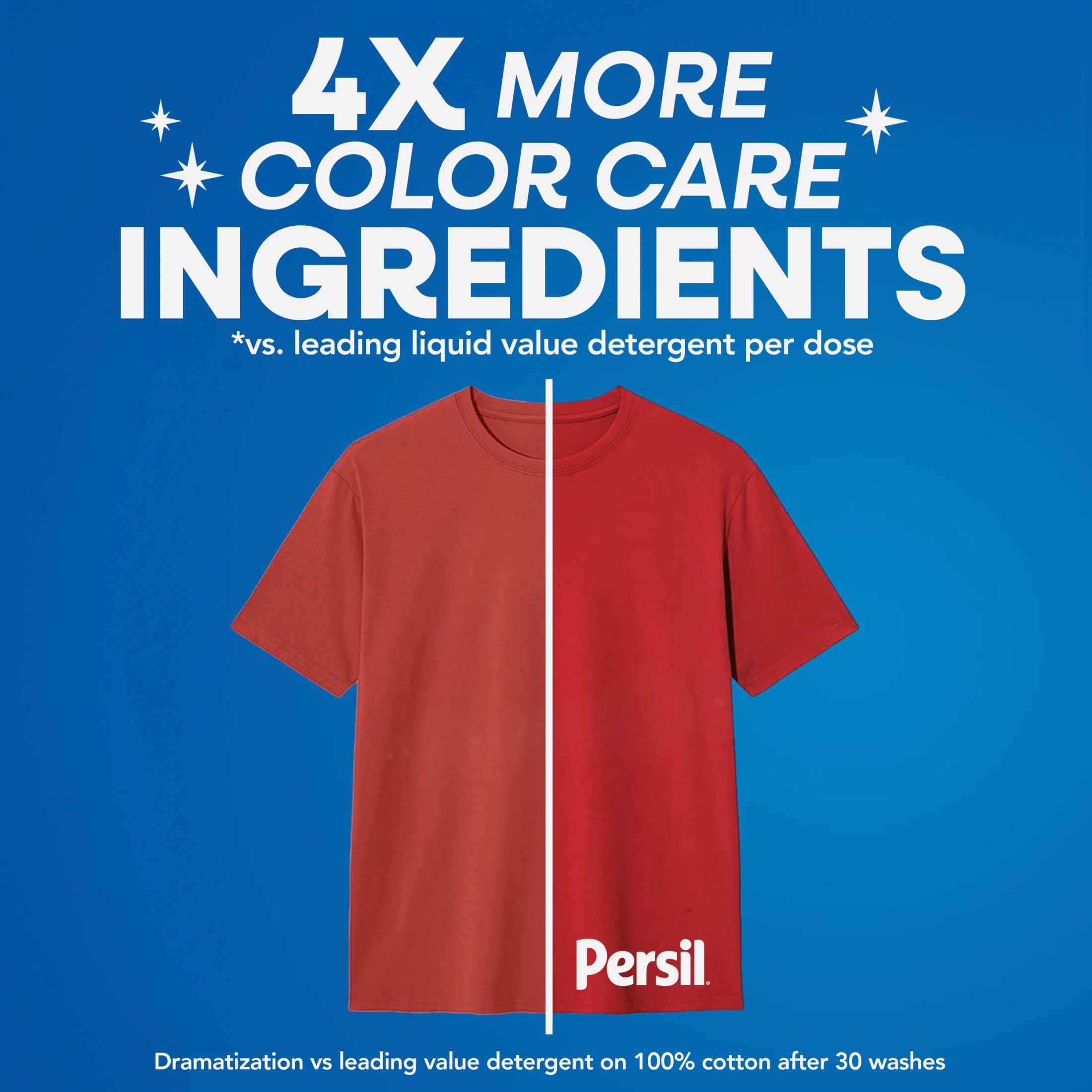 (4 pack) Persil Deep Clean Liquid Laundry Detergent, Original, 84 fl oz, 64 loads