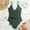 Green, variant on Aloohaidyvio No Boundaries Swimsuits Plus Size,Womens Sexy Backless Solid V-neck Chest Waist Lace-up One-piece Bikini Without Steel Support Swimsuit