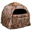 Doghouse Blind With Realtree Hardwoods Camo Cover, Green