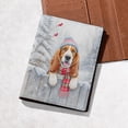 thumbnail image 5 of Playful Basset Hound Welcomes Winter Snowy Day with Cardinal Bird Travel Passport Wallet Bassets Dog Breed Lovers Gifts Idea PU Leather Passport Holder Cover - 2017, 5 of 5