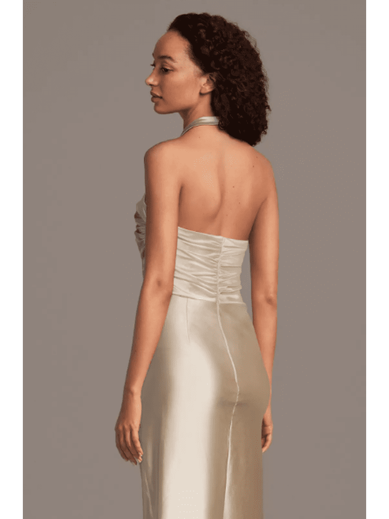 cocktail dresses david's bridal Botanical Illusion Tea-Length A-Line Party Dress
