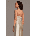 thumbnail image 2 of David’s Bridal, The Edit by DB Studio Women's Formal Halter Sheath Dress, Short, Sculpting Satin, 2 of 4