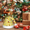 thumbnail image 6 of KLL Christmas Hats for Adults Plush Chamomile And Ladybug Print Santa Hat Xmas Fluffy Santa Claus Hat for Women Men, 6 of 6