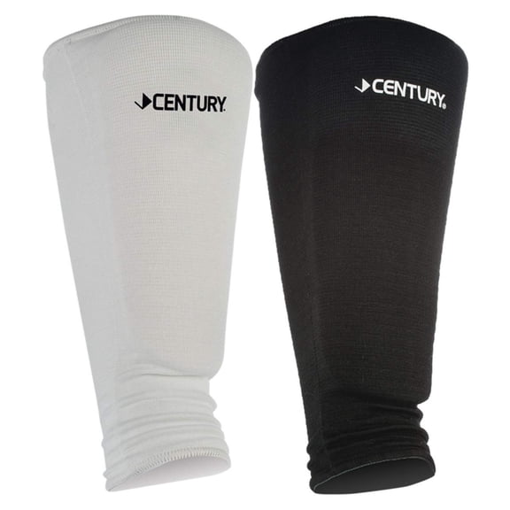 Century cloth shin pad wht lg