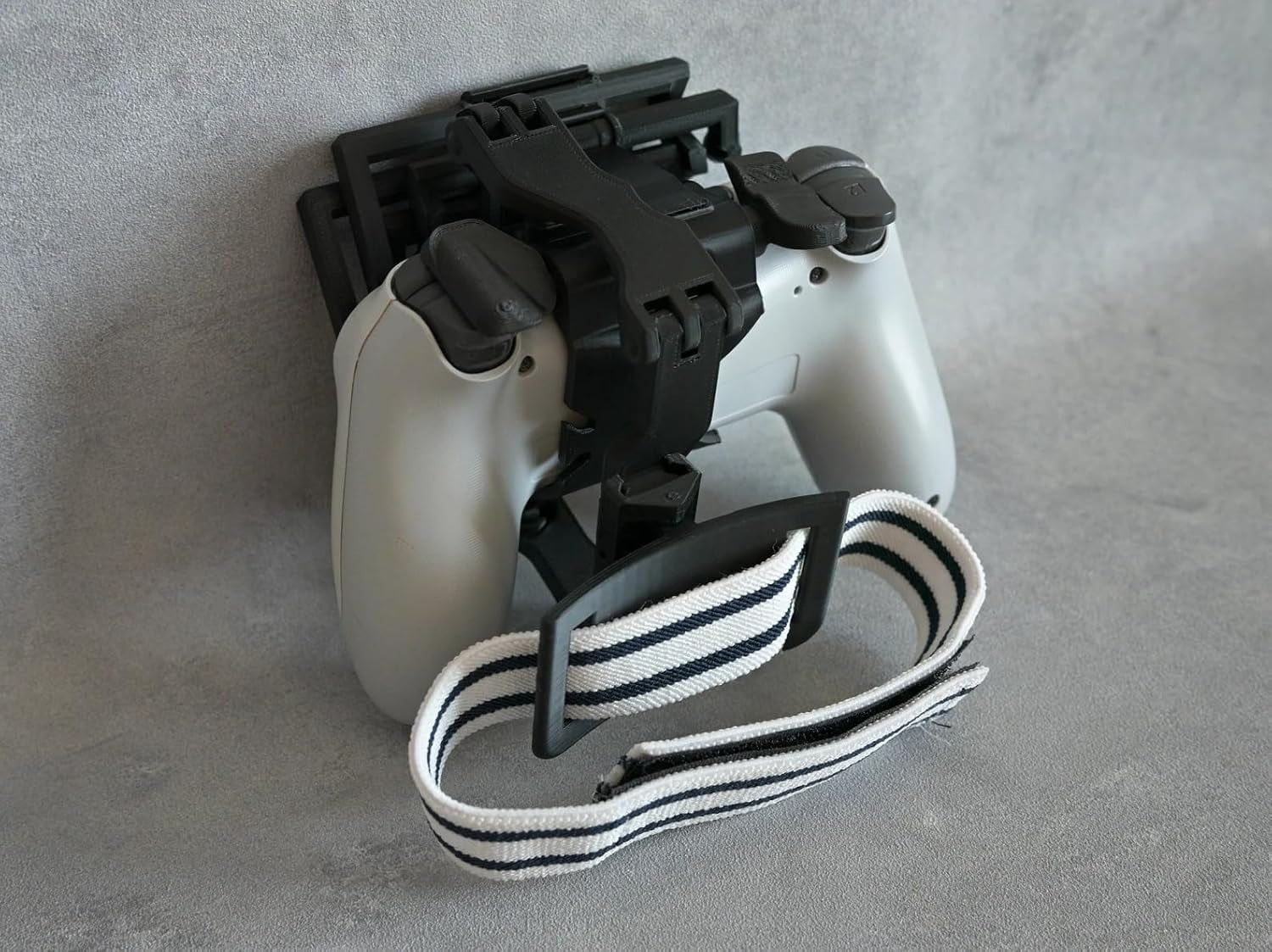 One-Handed Controller Adapter for PS5, Snap-On Attachment for DualSense for Single-Hand Gaming | Includes Leg Strap, Rubber Bands & Button Labels (Right Hand)
