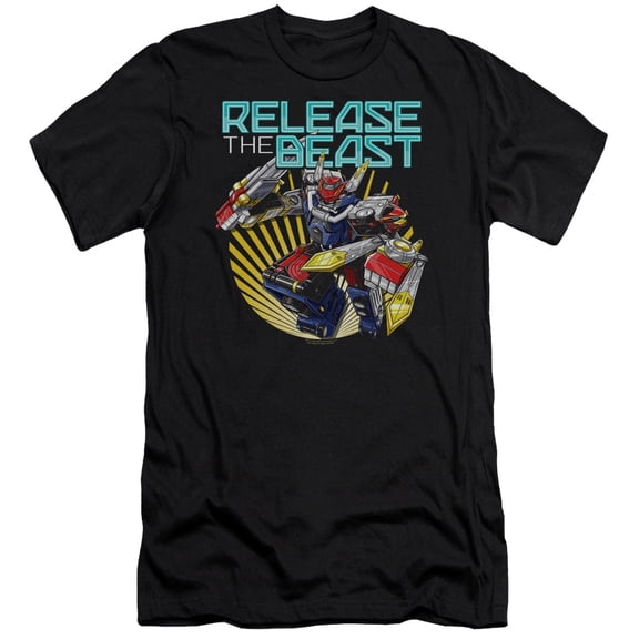 Power Rangers Beast Release Premium Adult 30/1 T-Shirt Black