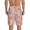 thumbnail image 2 of Balery Beautiful Fox Men's Cotton Knit Pajama Shorts Waistband & Pockets,Short Pajama Pants-3X-Large, 2 of 8