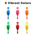 thumbnail image 3 of 4" Small Maracas 24-Count - Vibrant Neon Classroom Musical Instruments, Day of The Dead Party Favors, Educational Toys for Boys & Girls, 3 of 7