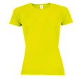 thumbnail image 1 of SOLS-  Camiseta de deporte de manga corta para chica/mujer (Amarillo Neon), 1 of 3