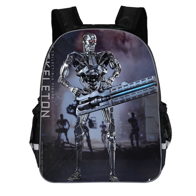 Mochila escolar Skeleton Terminators T800 para estudiantes