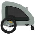 thumbnail image 5 of vidaXL Pet Bike Trailer Grey Oxford Fabric and Iron, 5 of 5
