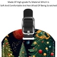 thumbnail image 4 of Square 2Pack PU Leather Merry Chrismas Cruise Luggage Tag with Privacy Cover and Name ID Tag for Travel Handbags Backpacks Luggage Tags, 4 of 6