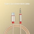 thumbnail image 3 of walmeck Type-C Male to 3.5mm TRRS Male Audio Cable 3.12ft USB-C to 3.5mm Headset Car/Home Stereo Adapter Cord, 3.12ft Black, 3 of 3