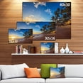 thumbnail image 2 of Designart - Paradise Tropical Island Beach Sunrise - Seashore Canvas Art Print, 2 of 2