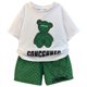 thumbnail image 2 of Ropa de verano para bebés y niños, conjunto de Top e inferior con estampado de oso, camisetas de manga corta, pantalones cortos, chándal para niños qym unisex, 2 of 2