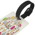 thumbnail image 3 of Hirioo Ice Cream for Luggage ID Tag with Adjustable Strap Travel Baggage Bag Tags Suitcase Identify Labels for Women Men, 3 of 7