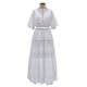 thumbnail image 3 of Vestido Largo Con Cuello En V Profundo Vestido maxi floral con botones Elegante atuendo diario de estilo bohemio (Blanco XXL) Ygjytge para Mujer Blanco T S, 3 of 8