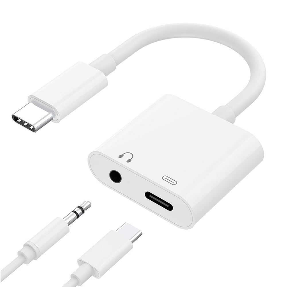 Digital Smart DAC Aux Audio Dongle and Type C Charger Cable Connector Compatible with Google Pixel Pixel 4 3 2 X Galaxy S20 Ultra Z Flip N10 S10 S9 Plus USB C to 3.5mm Headphone Jack Adapter