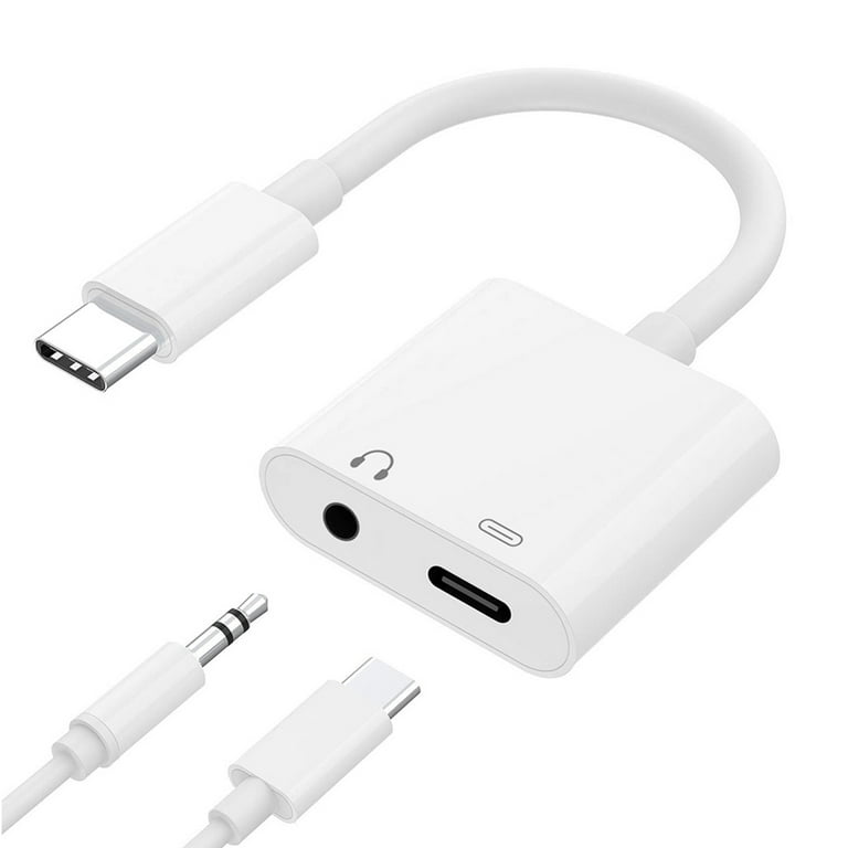 Infrarød Indsprøjtning Bare overfyldt Earphone USB-C Headphone Adapter for Galaxy S21/Ultra/Plus Phones - 3.5mm Jack  Type-C Charger Port Splitter Mic Support Hands-free Headset Adaptor  Compatible With Samsung Galaxy S21/Ultra/Plus - Walmart.com