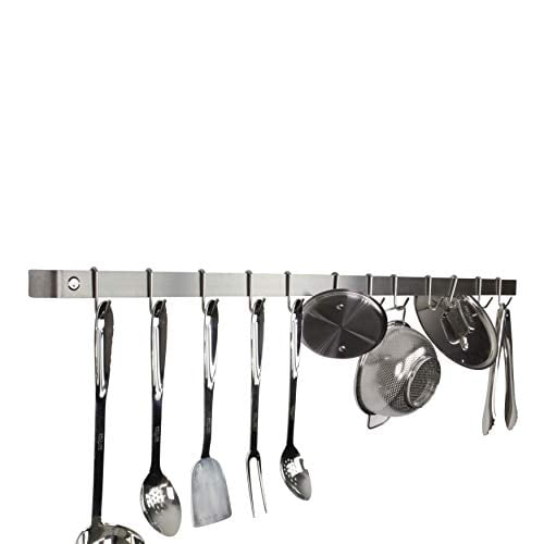 Enclume Premier 48-Inch Utensil Bar Wall Pot Rack, Stainless Steel