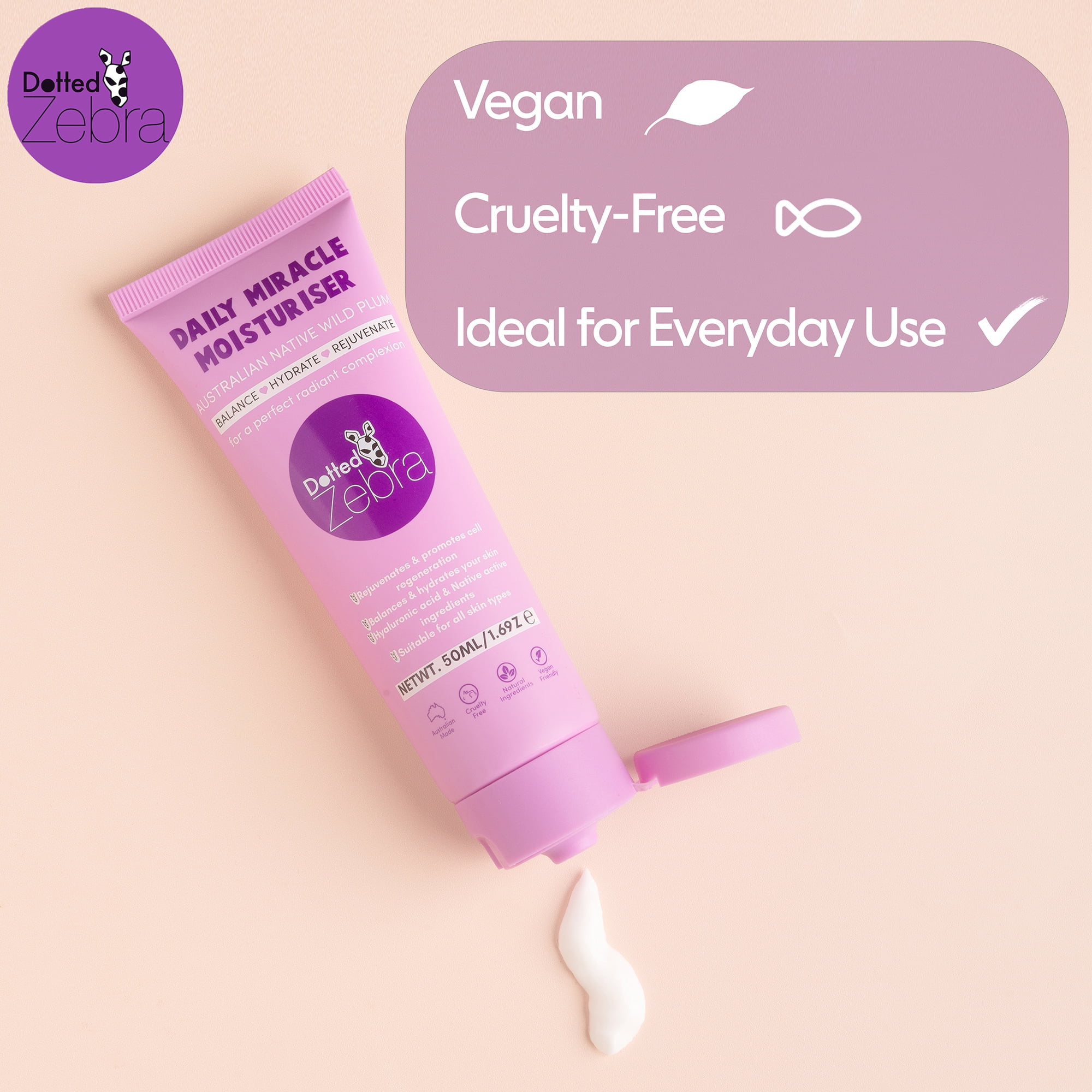 Daily Miracle Moisturizer Von Dotted Zebra - 1,69 Oz Feuchtigkeitscreme Mit Vitamin C