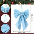 thumbnail image 3 of Velvet Christmas Bow Ornament Large 25x18cm for Tree Wall Wedding Birthday Home Decor, 3 of 8
