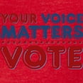 thumbnail image 3 of CafePress - Your Voice Matters T Shirt - Womens Football Shirt, 3 of 4