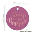 thumbnail image 6 of Inkdotpot Merry Christmas Bottle Tag Real Rose Gold Foil Favor Hang Tags Pack Of 50, 6 of 7