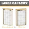 thumbnail image 2 of SpaceAid Extra Large Toilet Paper Storage with Lid, Slim Basket Holder, Beige, 2 of 7