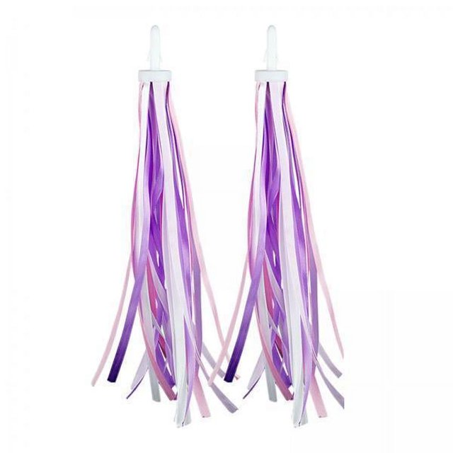 koolsoo 4xKids Bike Streamers Handlebar Streamers for Riding Accessories Decor Pink 4 Pcs