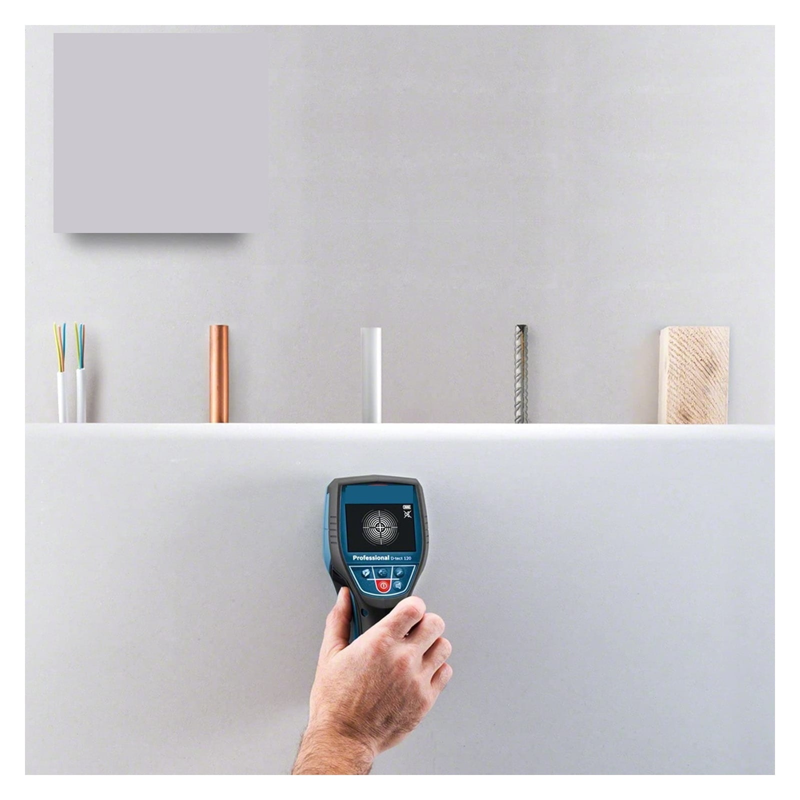Professional Wall Scanner Detection Plastic Pipes/Wooden Studs/Live Cable/Magnetic Metal/Non-Magnetic Metal ,Accurate and Quick