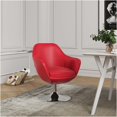 thumbnail image 2 of JERFIT Modern Red Swivel Accent Chair, 360 Degree Rotating Lounge Chair with Removable Cushion for Living Room, Office, 2 of 6