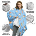 thumbnail image 3 of Sudadera con capucha Warmstorey Blue Corgi, regalo para esposa y madre, 3 of 6