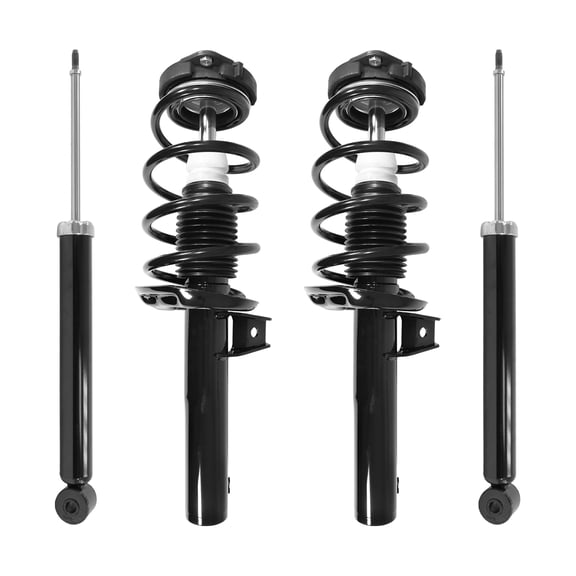 Unity Automotive Front & Rear Complete Strut Assembly Shock Kit Fits 2007-2016 Volkswagen Eos, 4-11060-257170-001