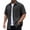 Black, variant on Men's Retro Solid-Color Corduroy Lapel Short-Sleeved Shirt Button Down Overshirt Loose Stylish Solid Color Shirt