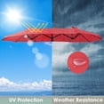 thumbnail image 3 of Yescom 14 Pi Parasol Double Face Remplacement Auvent Marché Table Extérieur Jardin, 3 of 11