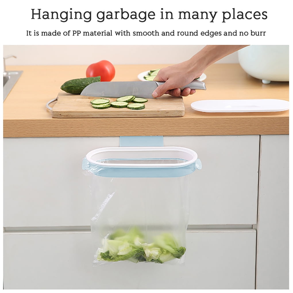 ROBOTGXG Trash Bag Holder over Door Hanging Trash Bag Holder for
