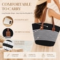thumbnail image 4 of DAKIMOE Straw Beach Bag For Women Summer Boho Tote Bag Handbags Large Shoulder Purses Woven for Vacation, 4 of 7