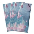 thumbnail image 2 of WOBOGO Water Brings Out The Lotus Kitchen Towel 1 Piece Large Cotton Dishcloth Premium Absorbency Set with Hanging Loop, 2 of 7