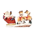 thumbnail image 1 of Ounissouiy Escaparate de renos de dibujos animados de varios colores, muebles para el hogar, artesanía exquisita, trineo de Papá Noel Decoración del hogar, 1 of 6