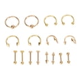 thumbnail image 1 of Anneaux de Nez, Ensemble de Crampons de Nez Usages Larges Sûrs pour Rassemblements Usage Quotidien pour Fêtes Or, 1 of 8